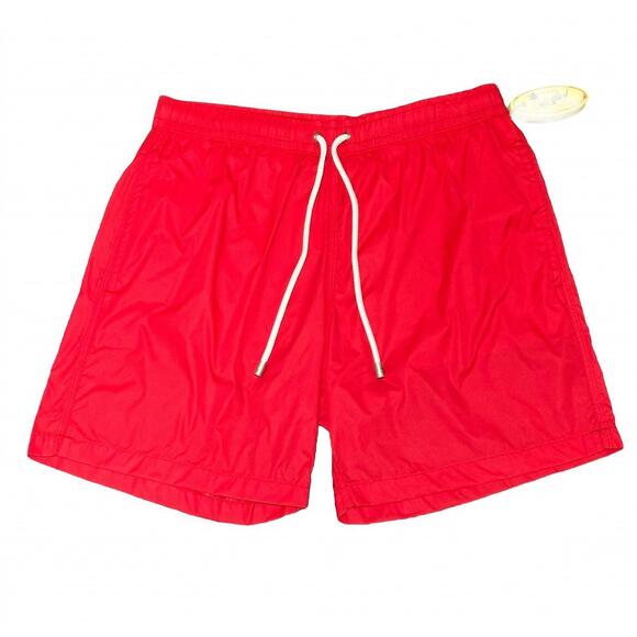 NEW HARTFORD men's solid swim short in red